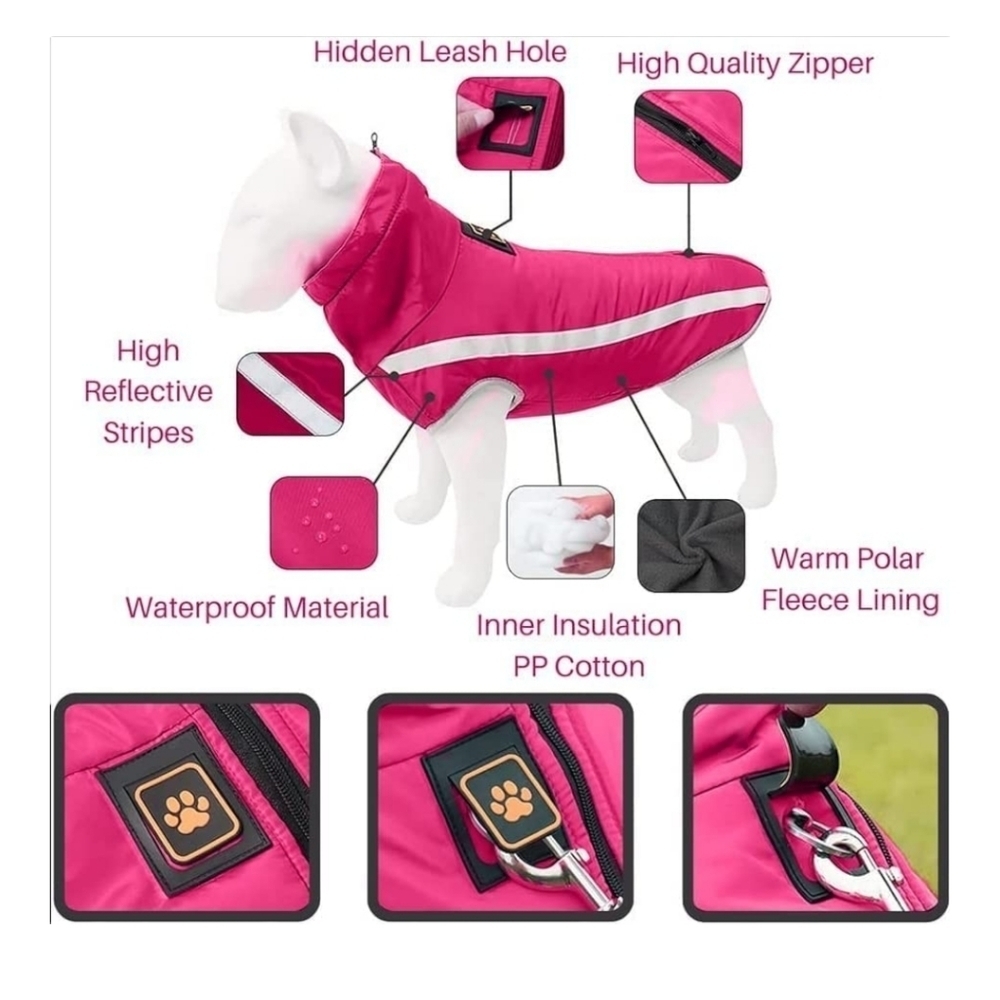 NEW Dog Raincoat Winter Jacket - Picture 4 of 9